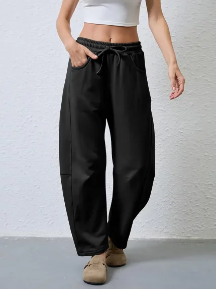 Women's Elastic Waisted Wide Leg