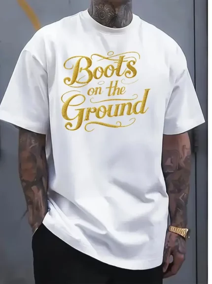 Men's Plus Size Casual Graphic T-Shirt