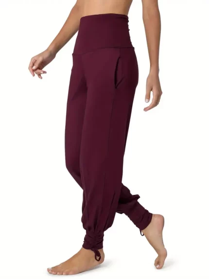 Women'S Loose Fit Pants - Elastic Waist Casual Harem Pants with Pockets
