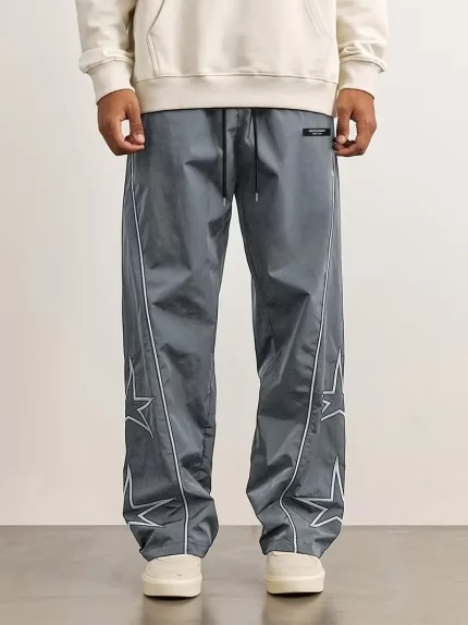 European Men'S Summer Star Pattern Loose-Fit Air-Conditioned