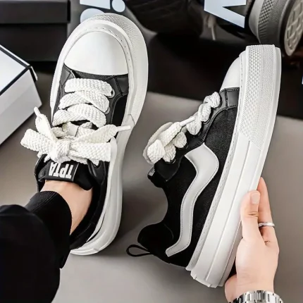 Men's Lightweight Breathable Sneakers - Vintage Low-Top Shoes