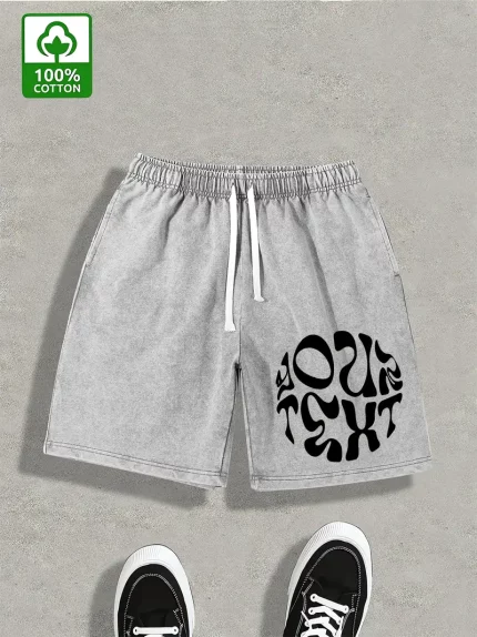 Summer Men's no-pleat shorts, American street retro fashion style