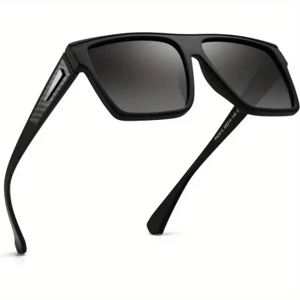2D Flat - Retro Square Fashion Glasses for Men & Women - Flat Top Design