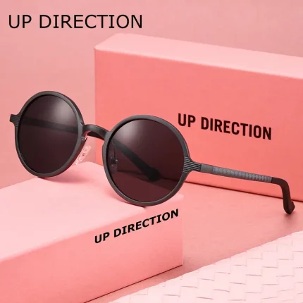 UP DIRECTION Women's Retro Oversized Sunglasses with Protection & Polarized